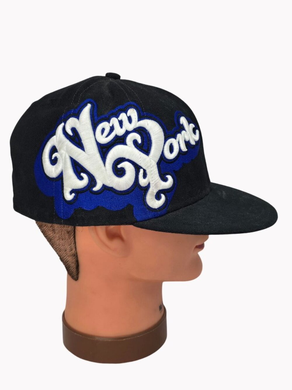 New Era 59FIFTY 7 1/2 New York Yankees Black Blue Fitted Hat MLB Cap